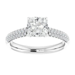 Natuurlijke Diamanten Ring 6.50ct - Witgoud 14K
