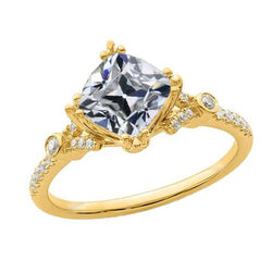 Natuurlijke Diamanten Ring 5.25ct - 14K Geelgoud