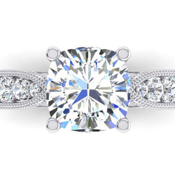 Kussen Verlovingsring Witgoud Damessieraden Echte Diamant