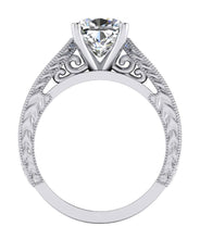 Afbeelding in Gallery-weergave laden, Kussen Verlovingsring Witgoud Damessieraden Echte Diamant
