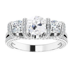 Natuurlijke Diamanten Ring 10.50ct - Witgoud 14K