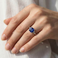 Afbeelding in Gallery-weergave laden, echte round diamant 2.50karaat ring band detail

