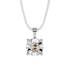 Hanger Halsketting 14K Witgoud met Diamant – 1 karaat
