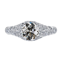 Diamant Bruidsring 2 karaat F/VS1 – 14K Witgoud