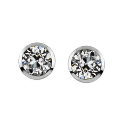 Antiek Cushion Oorstekers – Briljant 1,50 karaat 14K Witgoud