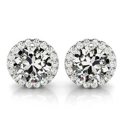 Diamant Oorstekers 7,50 karaat F/VS1 – 14K Witgoud