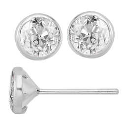 Geraffineerd Diamant Oorhangers 3,50 karaat – 14K Witgoud door