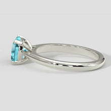 Afbeelding in Gallery-weergave laden, Levendige 1,25ct kussen Paraiba toermalijn solitaire
