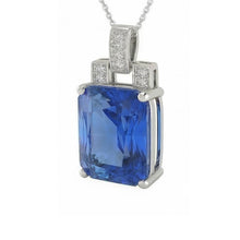 Afbeelding in Gallery-weergave laden, echte round diamant 4.25karaat hanger zijaanzicht
