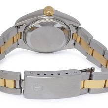 Afbeelding in Gallery-weergave laden, Lunette Witte Romeinse Wijzerplaat Datumjust Rolex Horloge roestvrij staal &amp; Gouden Armband
