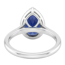 Afbeelding in Gallery-weergave laden, Luxe Royal Blue Saffier Gekleurde Steen Ring 2 karaat
