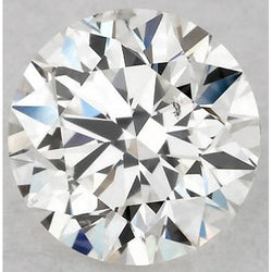 2,5 karaat ronde natuurlijke diamant, gewonnen uit de aarde, E VVS1, uitstekende slijping, los