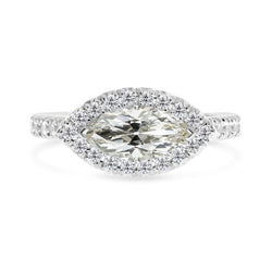 Natuurlijke Diamanten Ring 6.50ct - Witgoud 14K