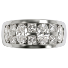 Afbeelding in Gallery-weergave laden, Markiezin &amp; Princess Cut verlovingsring voor heren wit goud 14K 5 Ct
