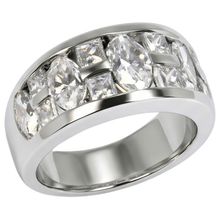 Afbeelding in Gallery-weergave laden, Markiezin &amp; Princess Cut verlovingsring voor heren wit goud 14K 5 Ct
