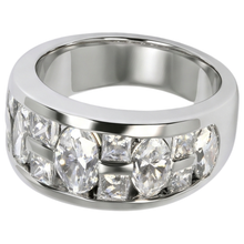 Afbeelding in Gallery-weergave laden, Markiezin &amp; Princess Cut verlovingsring voor heren wit goud 14K 5 Ct
