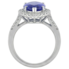 Afbeelding in Gallery-weergave laden, Marquise Tanzaniet en Natuurlijke uit de aarde gewonnen Diamant 17.25 Ct Ring Witgoud 14K
