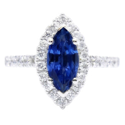 Echte Saffier Ring 2.60 Karaat