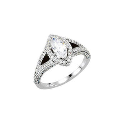 Markiezin Echt Diamanten Verlovingsring 2.70 Karaat Halo Sieraden