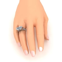 Afbeelding in Gallery-weergave laden, Markiezin Oude Geslepen Echt Diamanten Verlovingsring V Prong Set 5,75 Karaat
