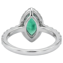 Afbeelding in Gallery-weergave laden, Luxe Edelsteen Ring 3 karaat – achteraanzicht
