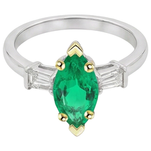 Afbeelding in Gallery-weergave laden, Elegant Edelsteen Ring 3,50 karaat – profielaanzicht
