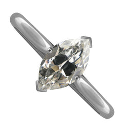 Diamant Antiek Cushion Solitaire Verlovingsring 2,50 karaat in