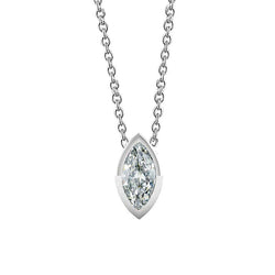 Diamant Druppel Hanger 1,50 karaat – 14K Witgoud