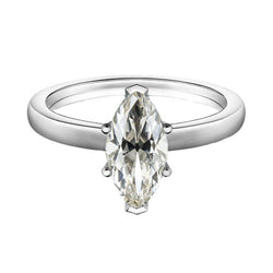 Fijne Diamant Solitaire Ring 1 karaat – 14K Witgoud