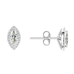Fijne Diamant Oorhangers – 14K Witgoud 0,50 karaat