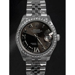 Massief Platina Fijne Diamant Rolex – -karaat
