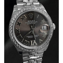Afbeelding in Gallery-weergave laden, Rolex Massief Platina met Fijne Diamant – vooraanzicht
