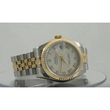 Afbeelding in Gallery-weergave laden, Witte Romeinse wijzerplaat Rolex
