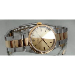 Middelgrote 30 mm Rolex Datum-horlogearmband Stok-wijzerplaat tweekleurig