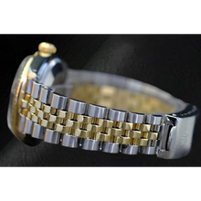 Afbeelding in Gallery-weergave laden, Middelgrote Datumjust 31 mm Rolex-horloge van roestvrij staal en gouden jubileumband
