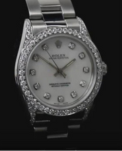 Afbeelding in Gallery-weergave laden, oesterarmband roestvrij staal diamanten Rolex
