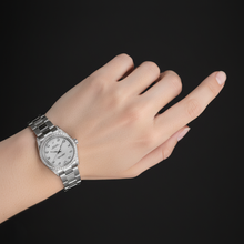 Afbeelding in Gallery-weergave laden, Middelgrote Rolex horloge op maat gemaakte diamanten rand oesterarmband roestvrij staal P6

