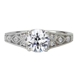 Diamant Antiek Europees Anniversary Ring 2 karaat in 14 Karaat