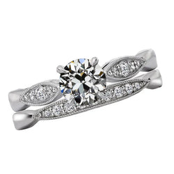 Fijne Diamant Aanzoek Ring 3,50 karaat – 14 Karaat Witgoud