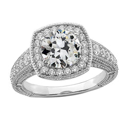 Natuurlijke Diamanten Ring 4ct - Witgoud 14K