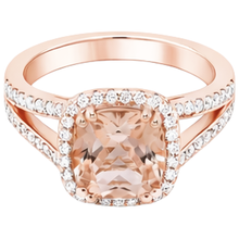 Afbeelding in Gallery-weergave laden, echte round morganiet 16.75karaat ring close-up detail
