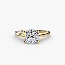 Afbeelding in Gallery-weergave laden, Setting Gold met Diamant – hoekaanzicht
