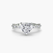 Afbeelding in Gallery-weergave laden, Rond Briljant Sieraadsteen ring in Gold – detailaanzicht
