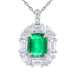Colombiaanse Smaragd Edelsteen Hanger – GIA Gekeurd 3 karaat