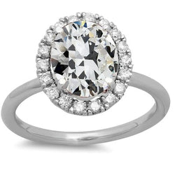 Halo 9 Karaat Trouwring met Natuurlijke uit de aarde gewonnen Diamant