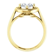 Afbeelding in Gallery-weergave laden, Natuurlijk Diamond Solitaire Ring Vintage Stijl 4 Karaat Geel Goud 14K
