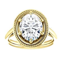 Afbeelding in Gallery-weergave laden, Natuurlijk Diamond Solitaire Ring Vintage Stijl 4 Karaat Geel Goud 14K
