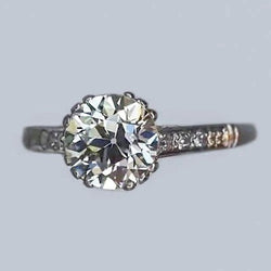 Natuurlijke Diamanten Ring 2ct - Witgoud 14K
