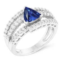 Afbeelding in Gallery-weergave laden, Natuurlijke Ceylon Blauwe Saffier Ring
