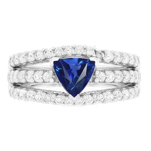 Afbeelding in Gallery-weergave laden, Natuurlijke Ceylon Blauwe Saffier Ring
